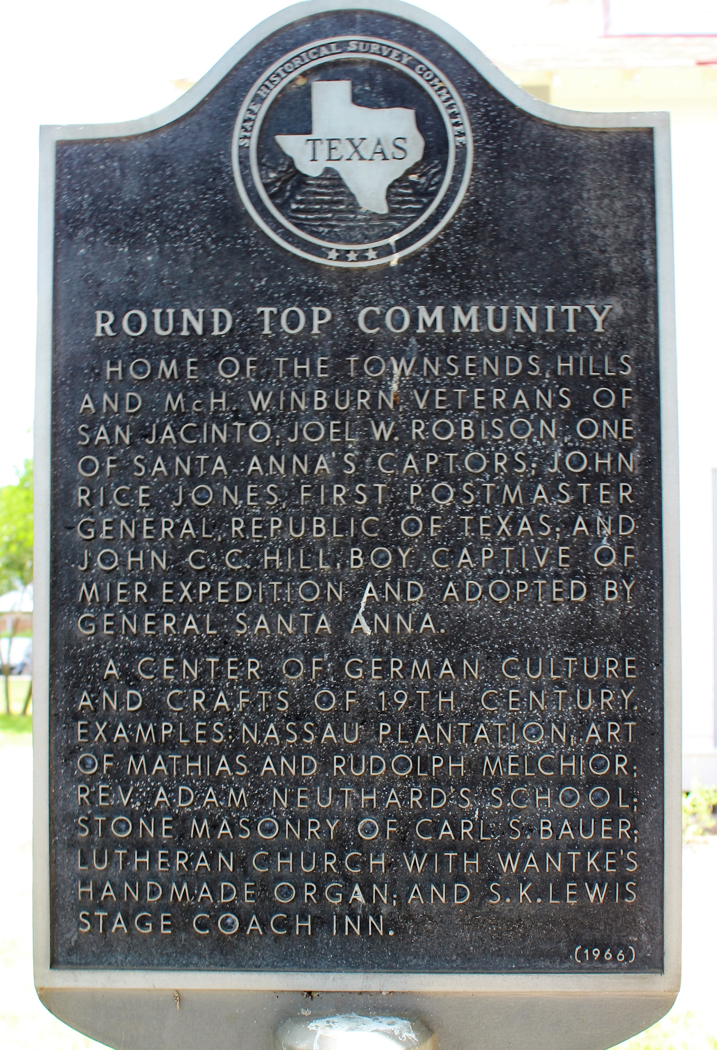 Round Top Community- Round Top, Texas
