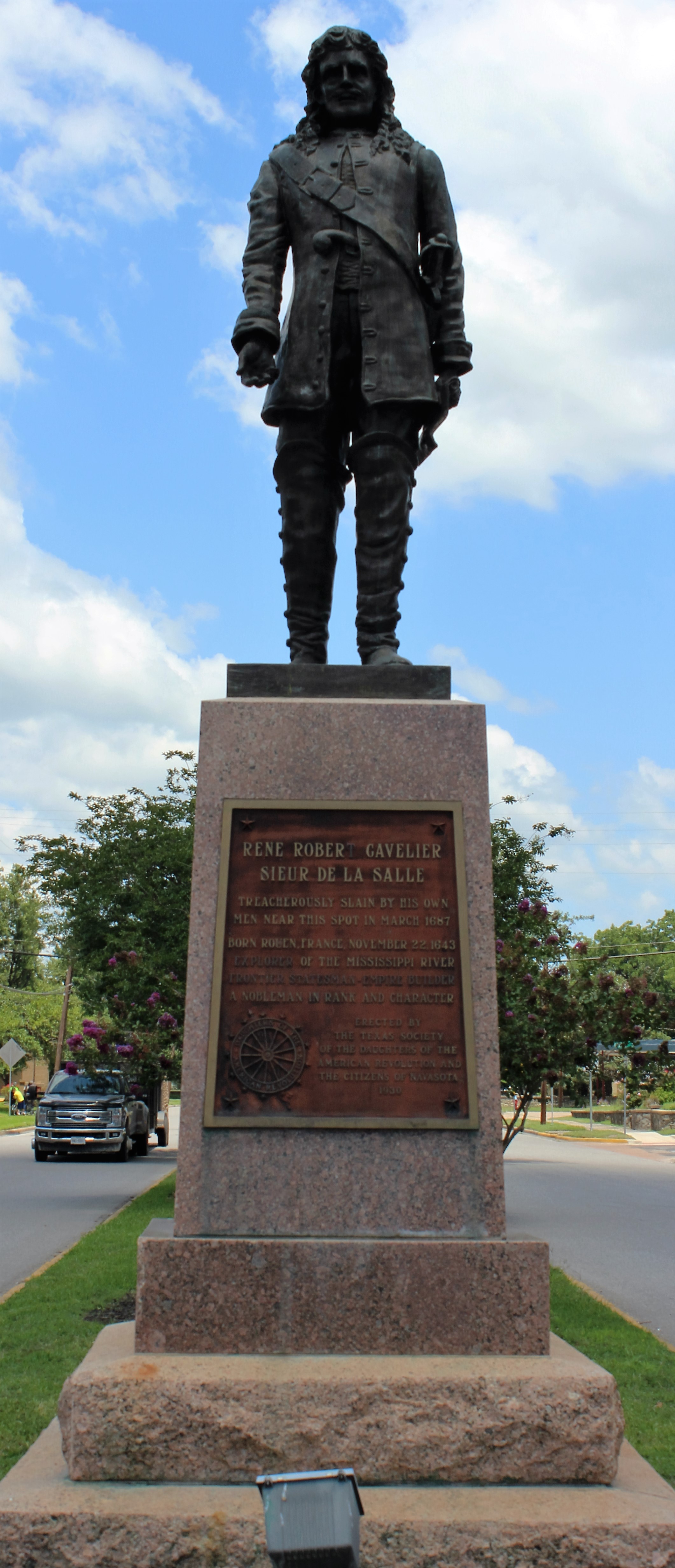 Rene Robert Cavelier, Sieur de La Salle – Navasota, Texas
