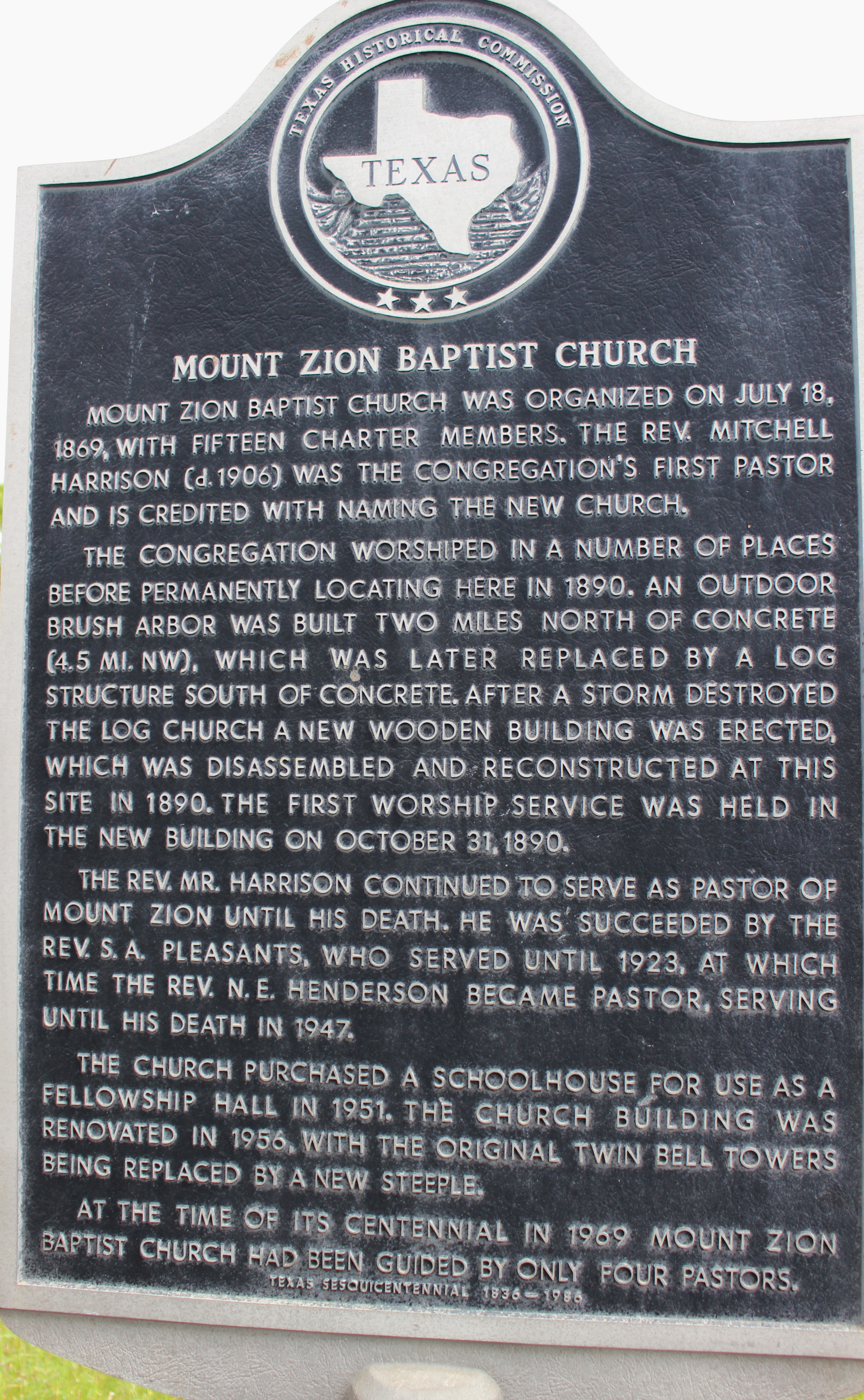Mount Zion Baptist Church – Cuero, Texas