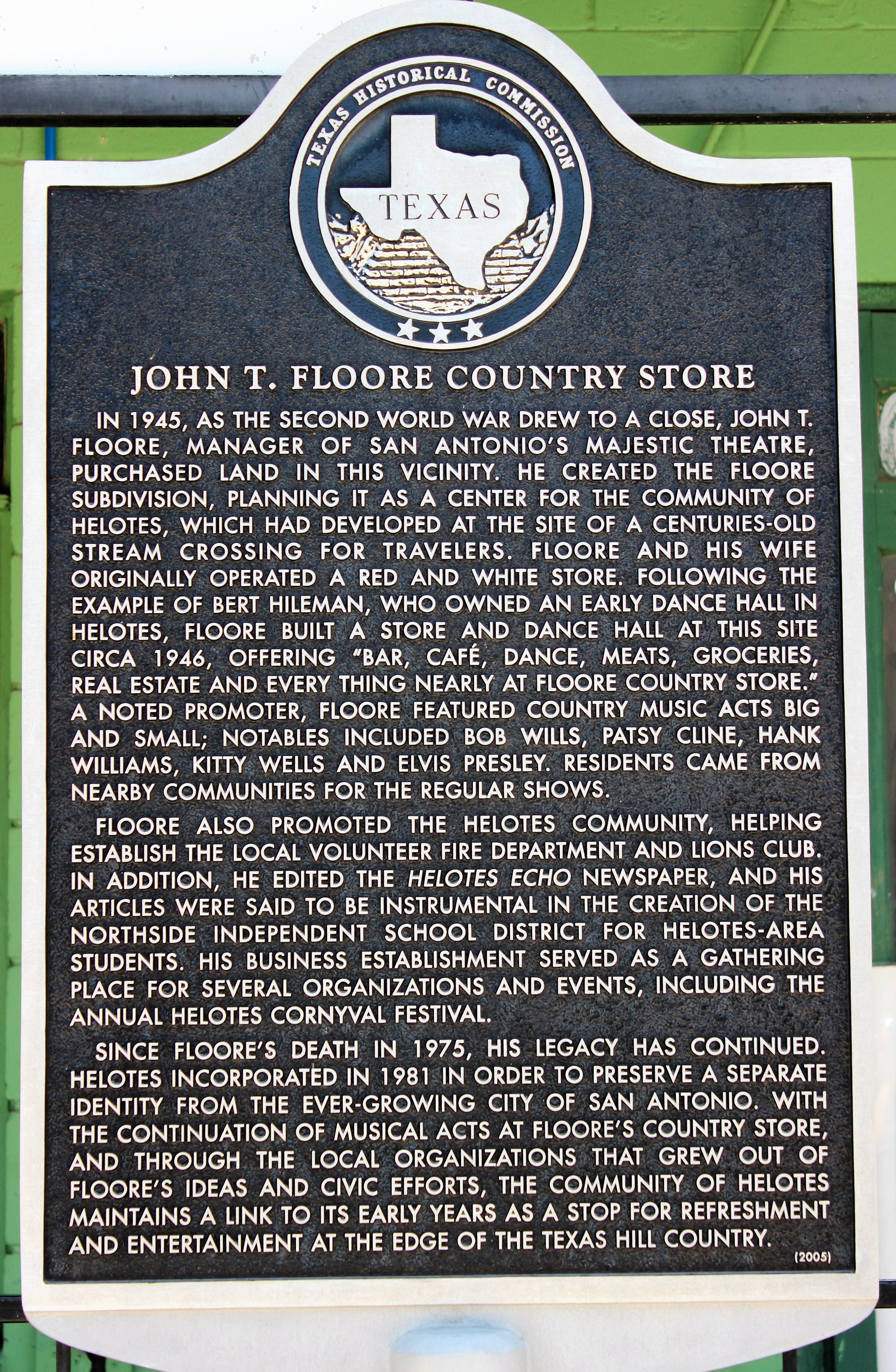 John T. Floore Country Store – Helotes, Texas